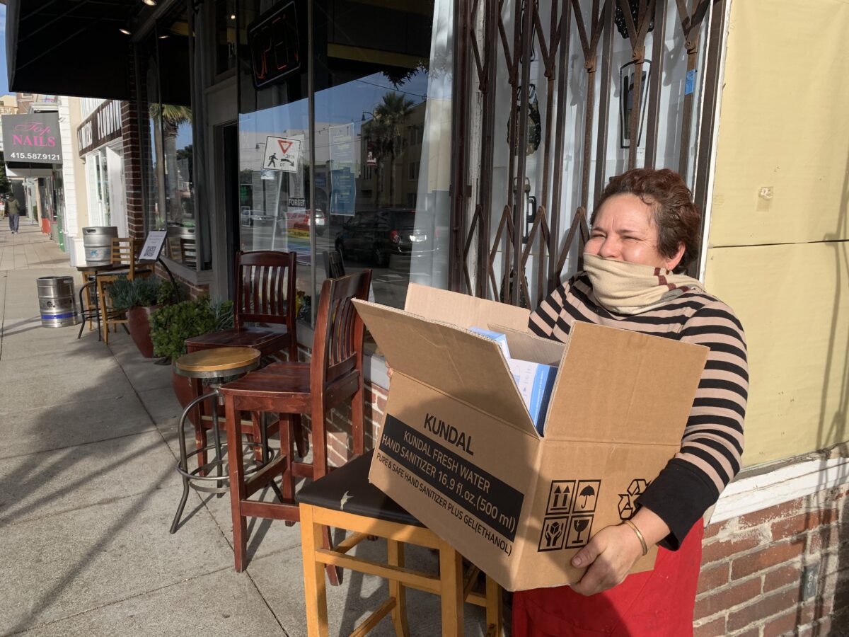 IMA Distributes Pandemic Supplies to Ocean Avenue Small Businesses Ingleside Merchants